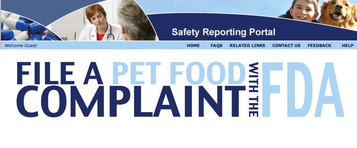 File a pet food complaint